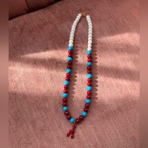 Handmade Glass Bead Lobster Necklace